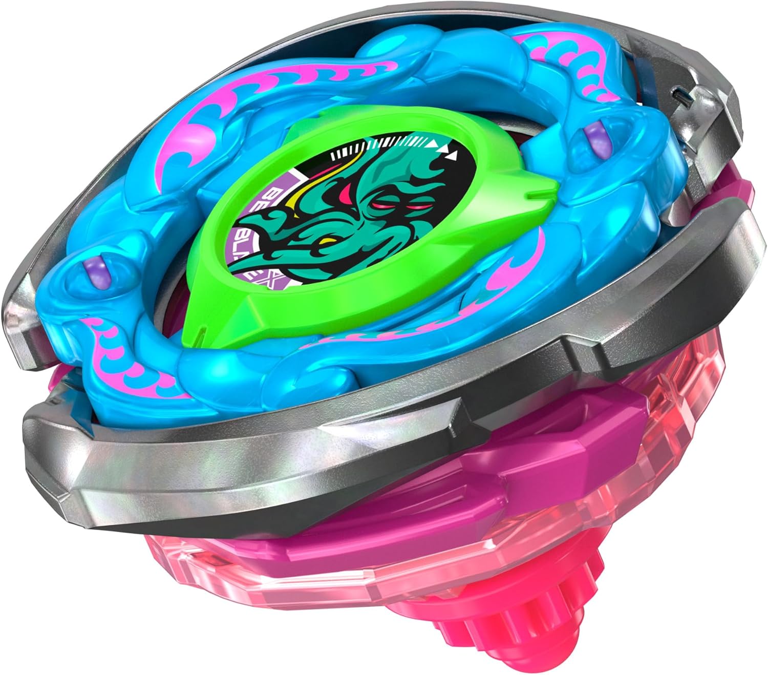 【卸力神物/極限持久】爆旋陀螺X 海怪 Beyblade X Wriggle Kraken S 3-85O CX Starter Pack Top and Launcher - 3-85O球形軸心、防禦反擊