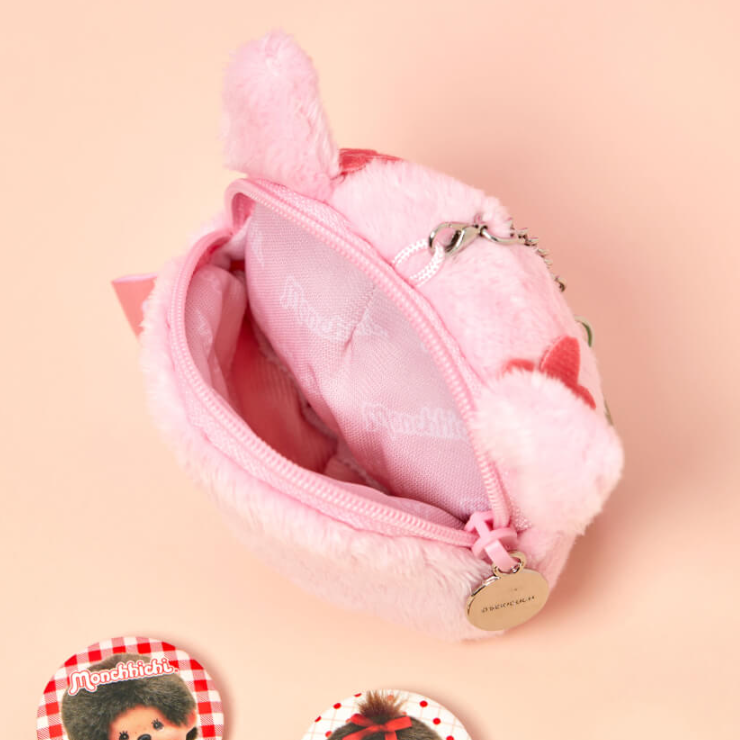 [MONCHHICHI] 櫻花限量版 大頭 Pouch Keyring