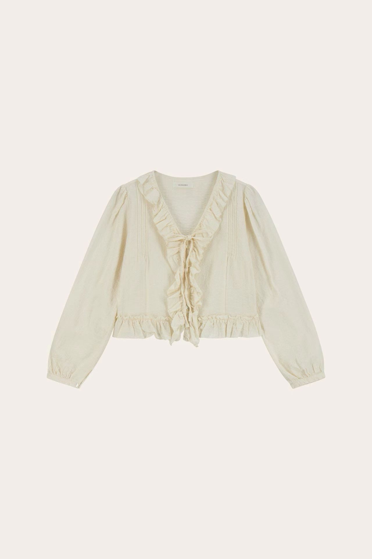 Ruffle soft cotton shirt 
