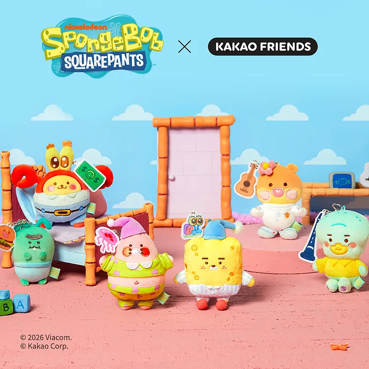 [KAKAO FRIENDS x SpongeBob] 公仔匙扣 (6款)