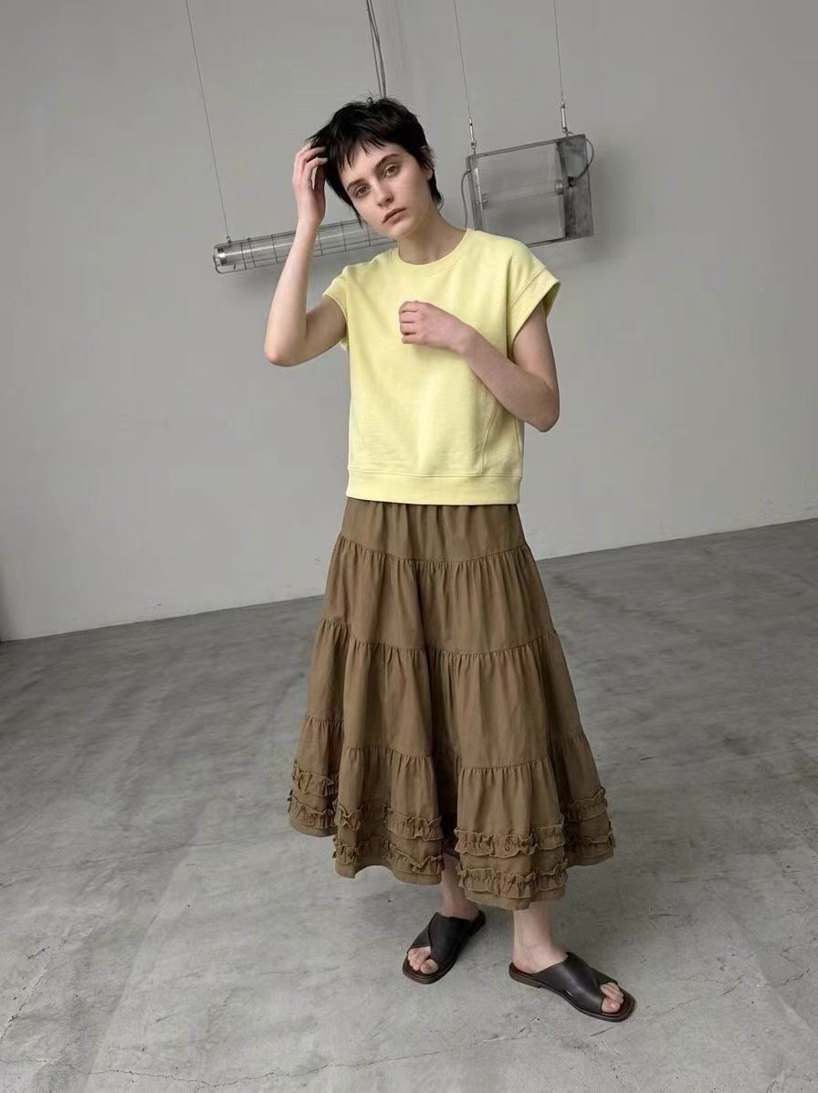 純色寬鬆短袖上衣