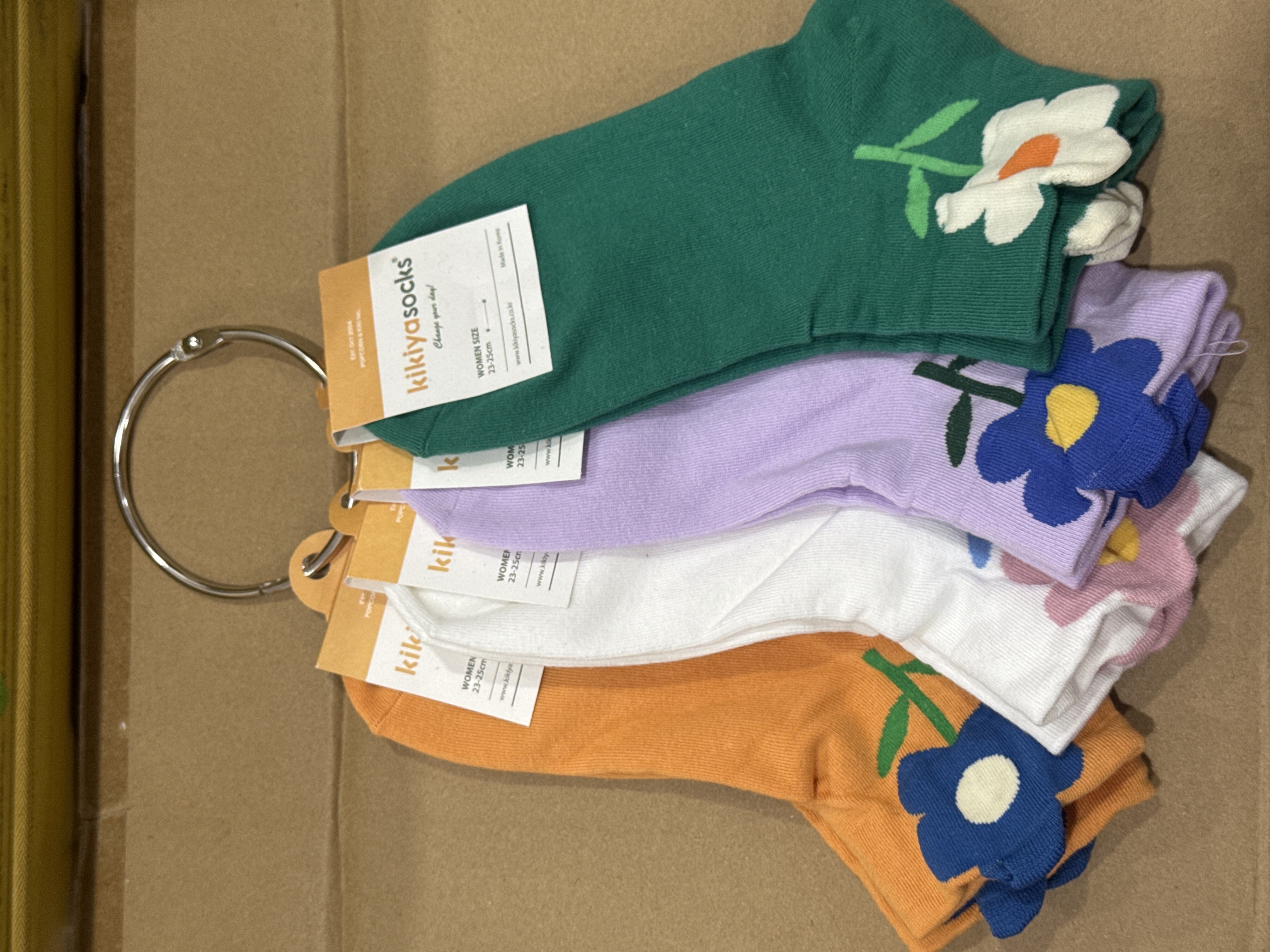 Kikiya Mid Socks Flora Steps