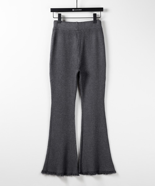 羅紋針織喇叭長褲【JP009】