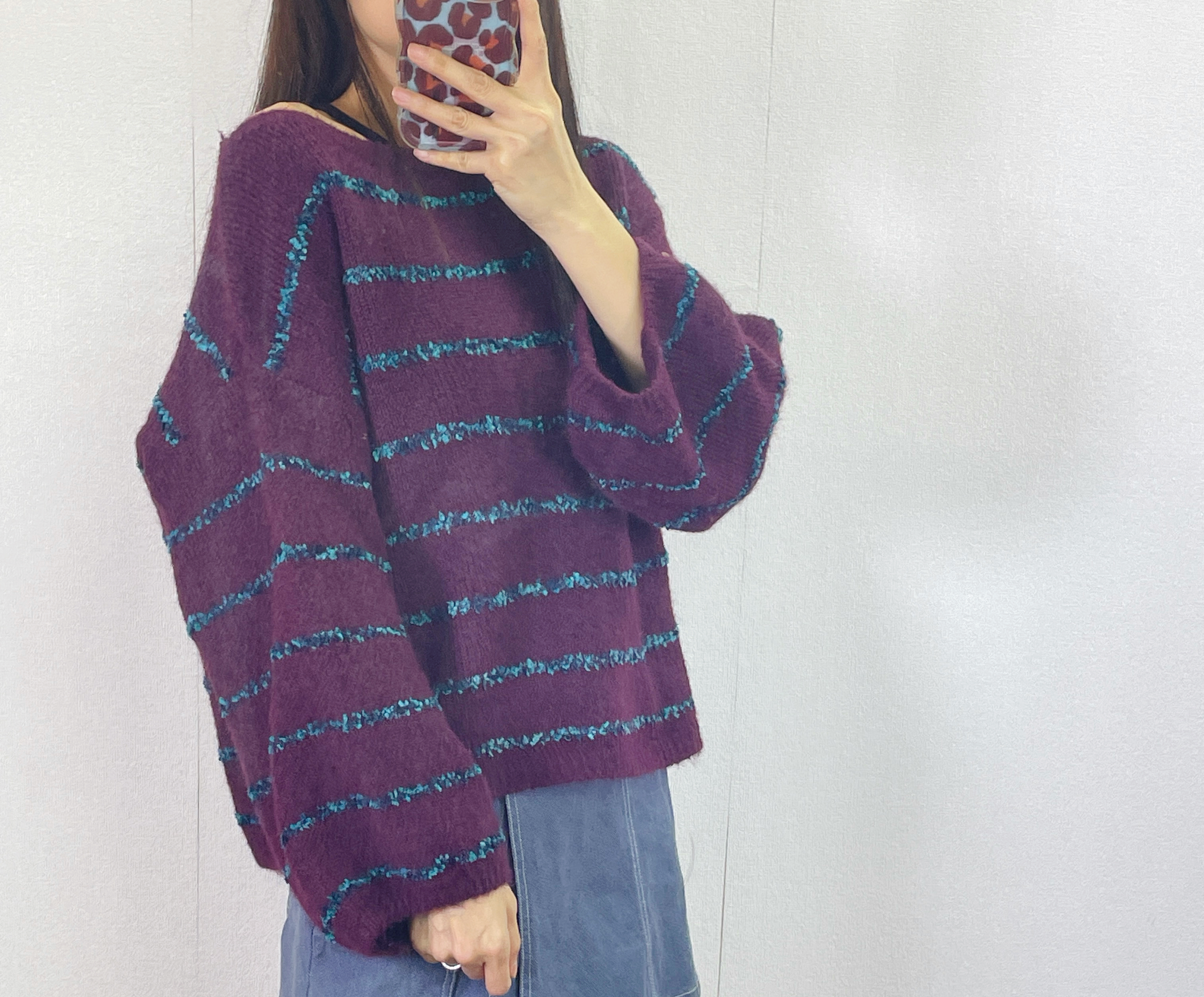 K5533 間線鬆身針織top