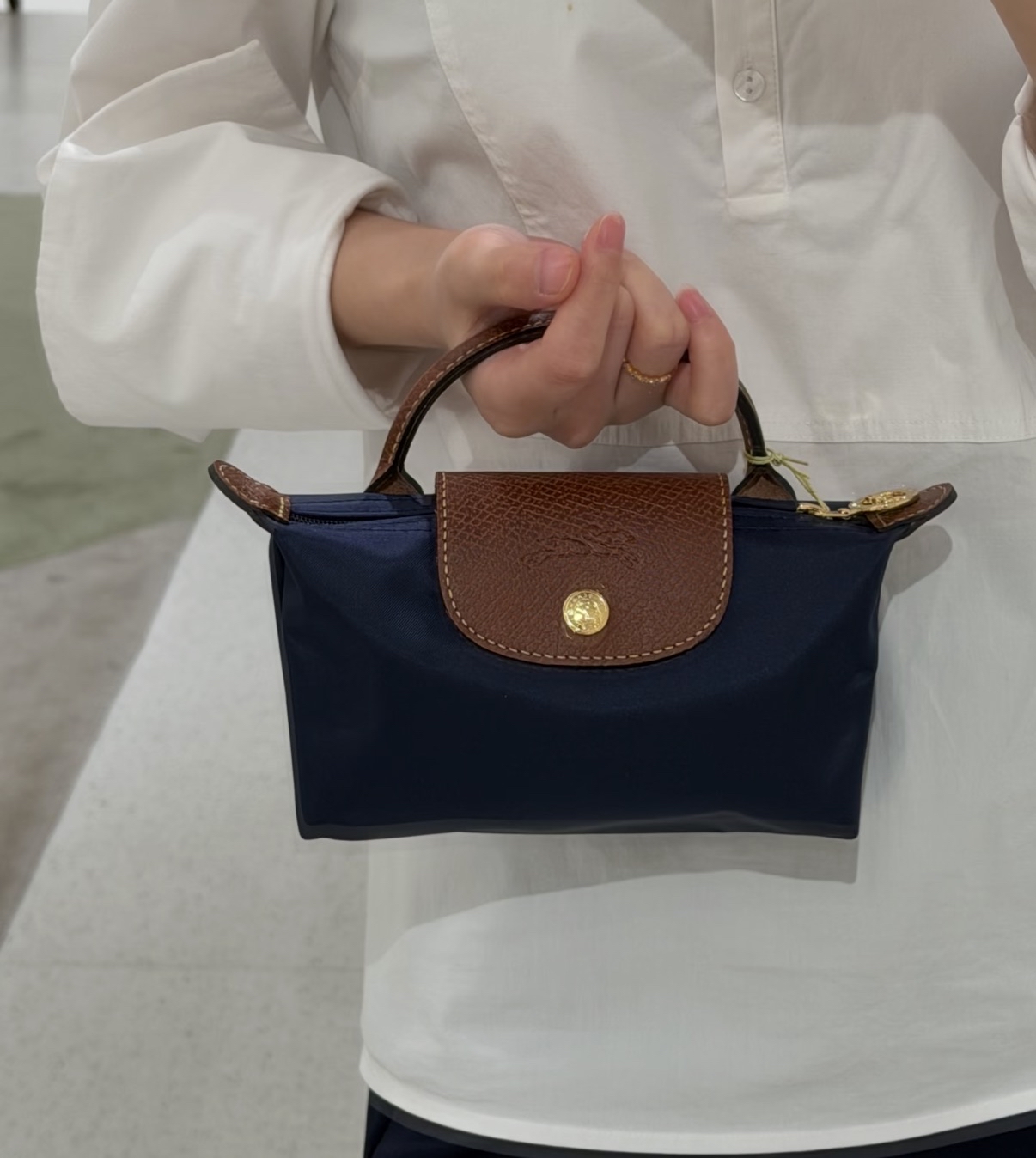 訂貨🍒LONGCHAMP 手拎款LE PLIAGE pouch Size 17x11x5.5cm  可自行加配肩帶，做斜孭袋😍