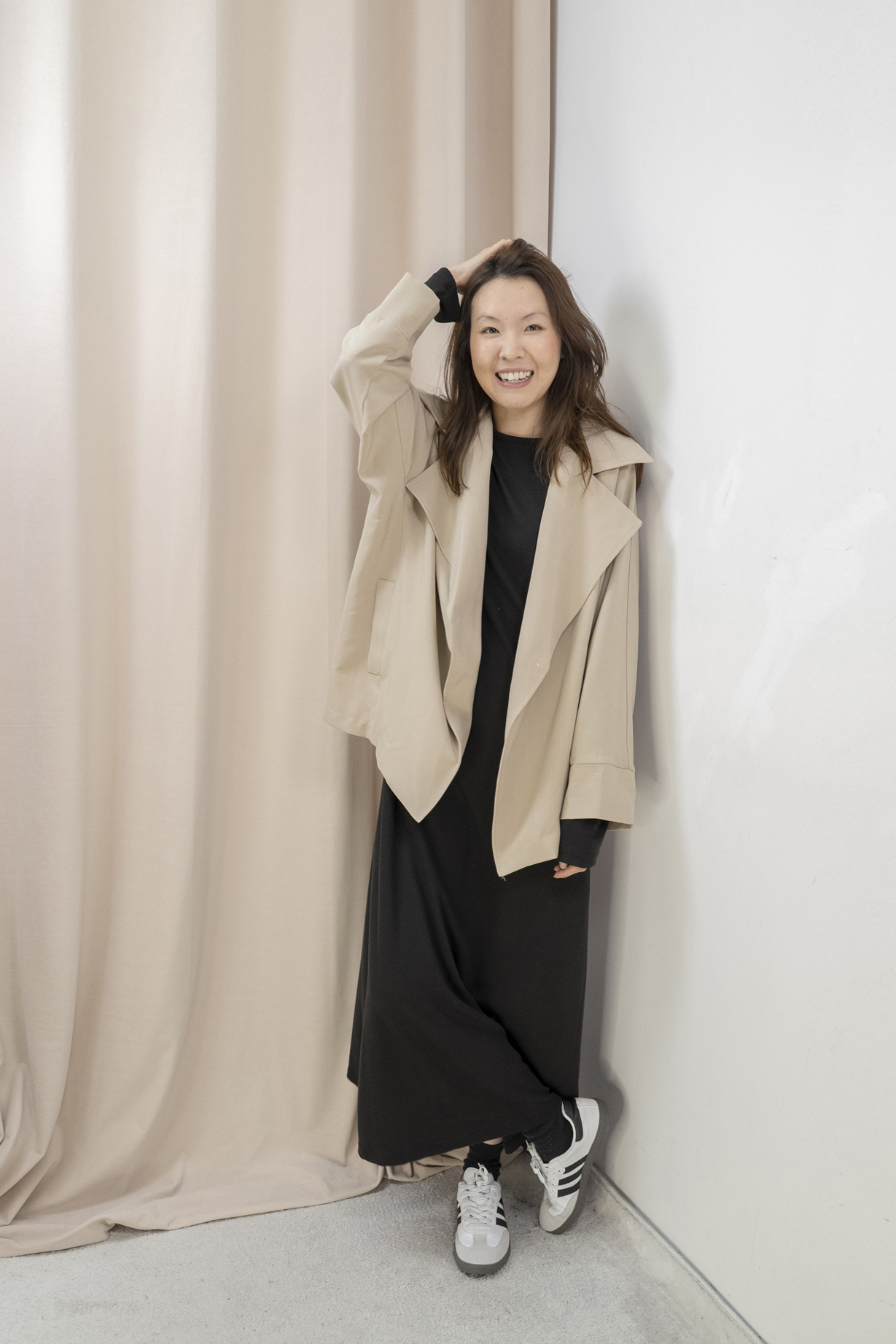 推薦！Smart Causal 必備大翻領西外（卡其啡色）