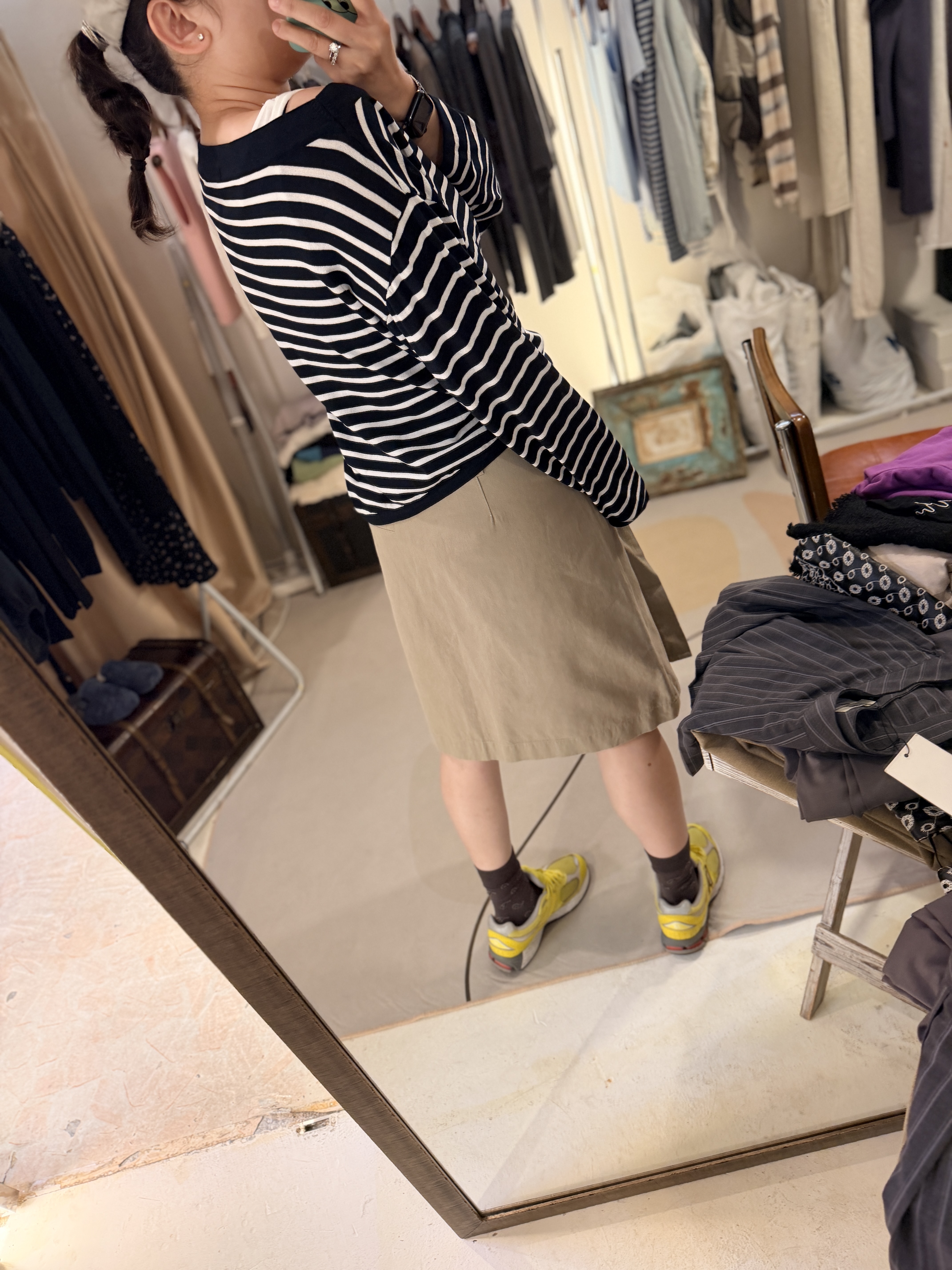 Skirt with belts 