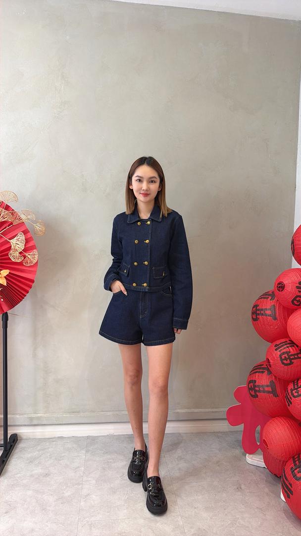 CB2685 VINTAGE CROP DENIM JACKET