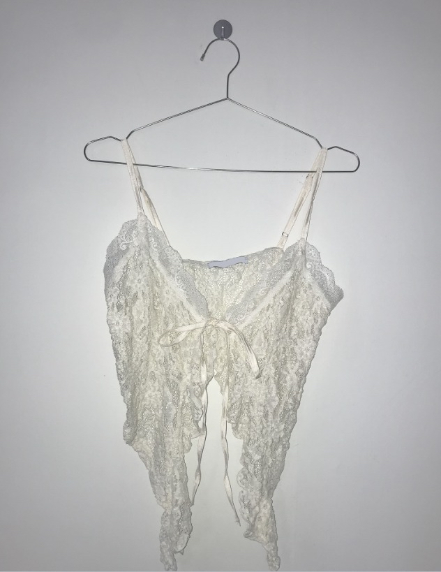 蕾絲蝴蝶綁帶背心