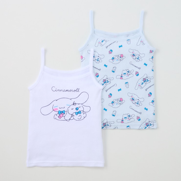 🇯🇵限量預訂 日本直送🇯🇵玉桂狗人物滿印純棉網眼吊帶背心兩件套裝