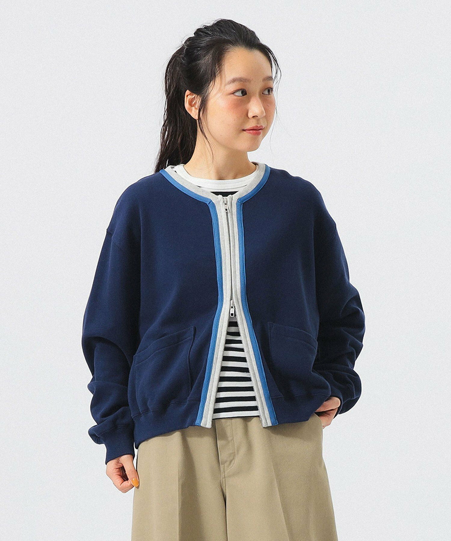 🆕【⭐訂購⭐】🌀 🇯🇵 日本直送  #BEAMS 復古衛衣款 雙向拉鍊 開胸外套［3款選］🌀 [ELJA-0009]
