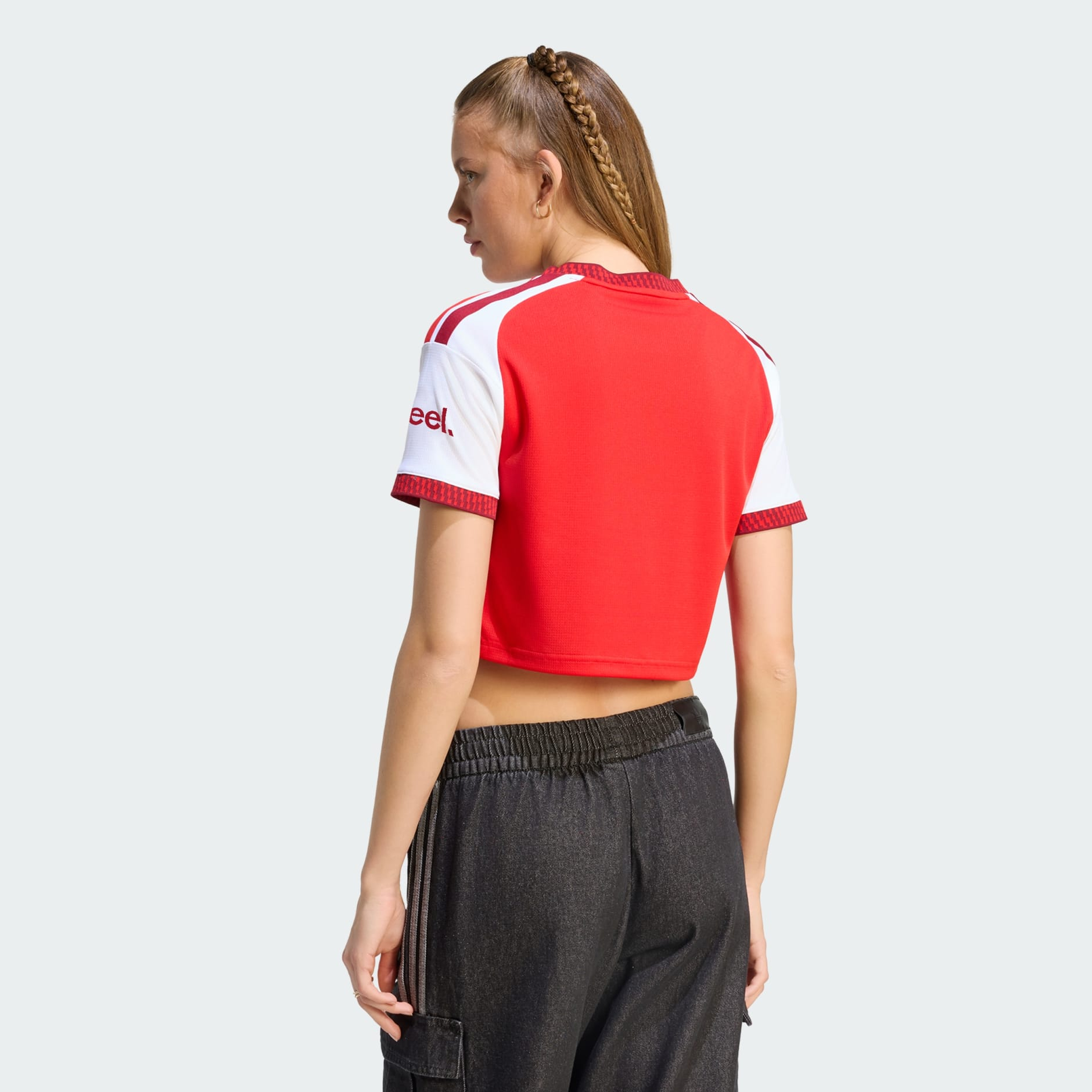 🔴⚪融合酋長球場建築美學 Adidas Arsenal 阿仙奴 2026-27 女裝短版主場球迷版球衣 (可加印字章) KB5586