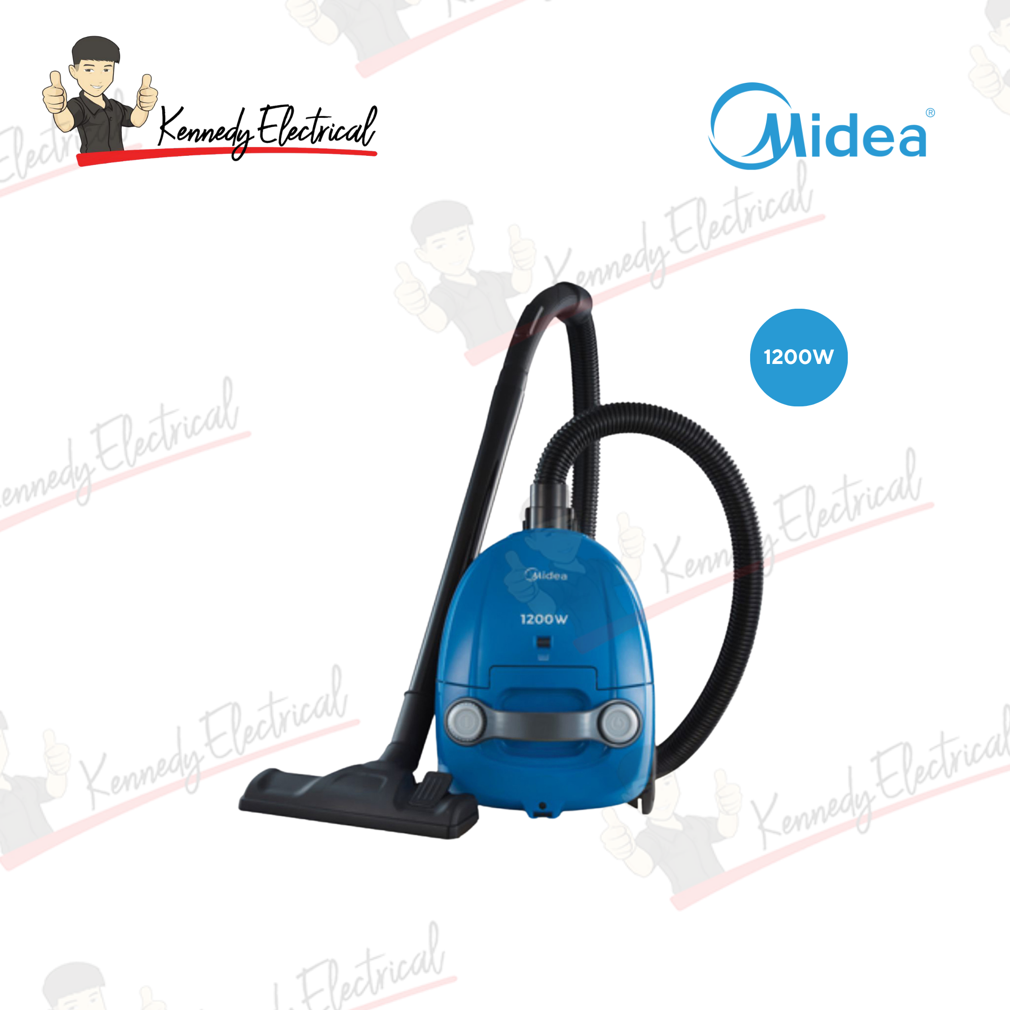 Midea 1200W Bagged Vacuum Cleaner (MVC-C1211S-BL)