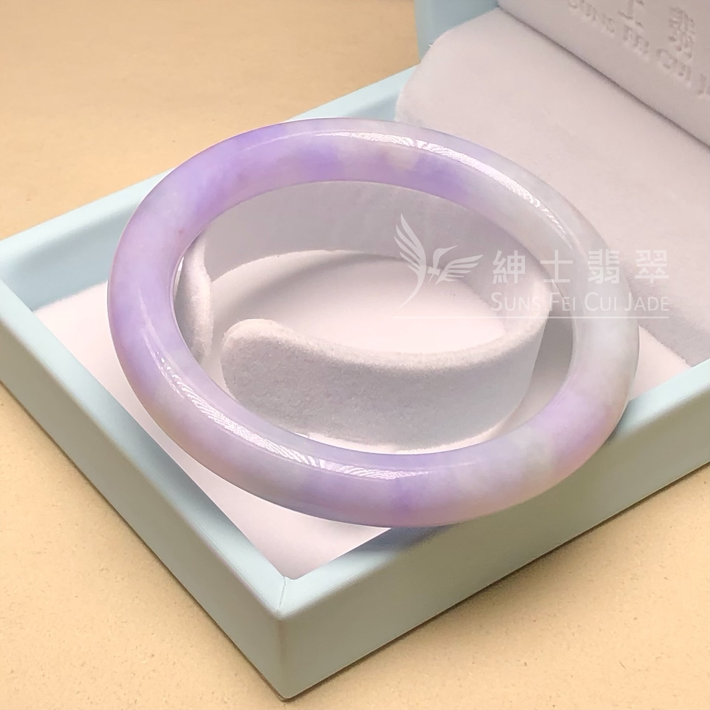 木那藍紫春彩圓鐲55.8mm