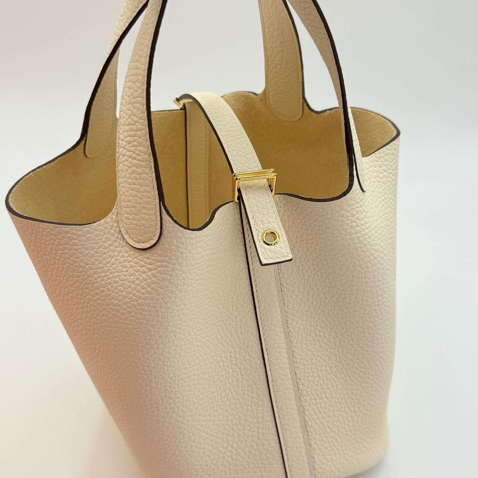 Hermes Picotin18 Nata奶油白
