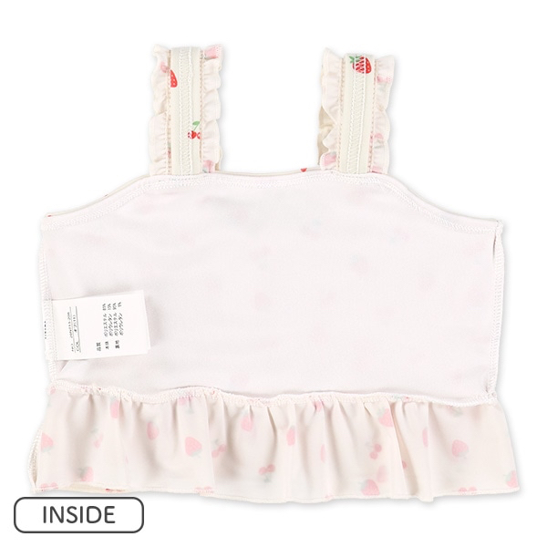 🇯🇵預訂 日本直送🇯🇵兩色格紋草莓櫻桃滿印分體泳衣