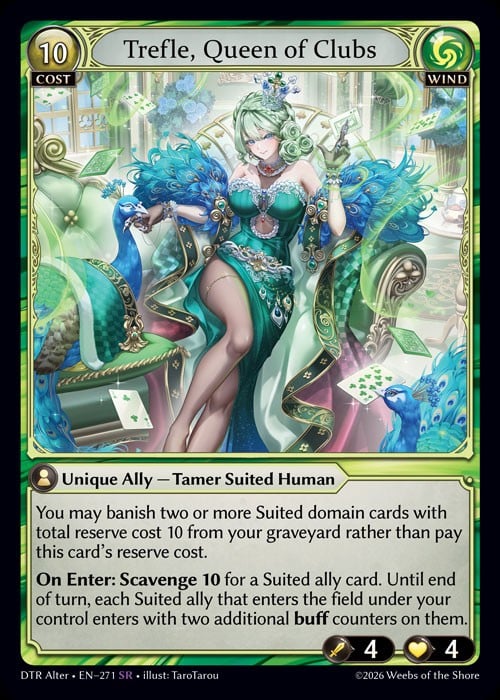 Trefle, Queen of Clubs / DTR-Alter-271 (SR)