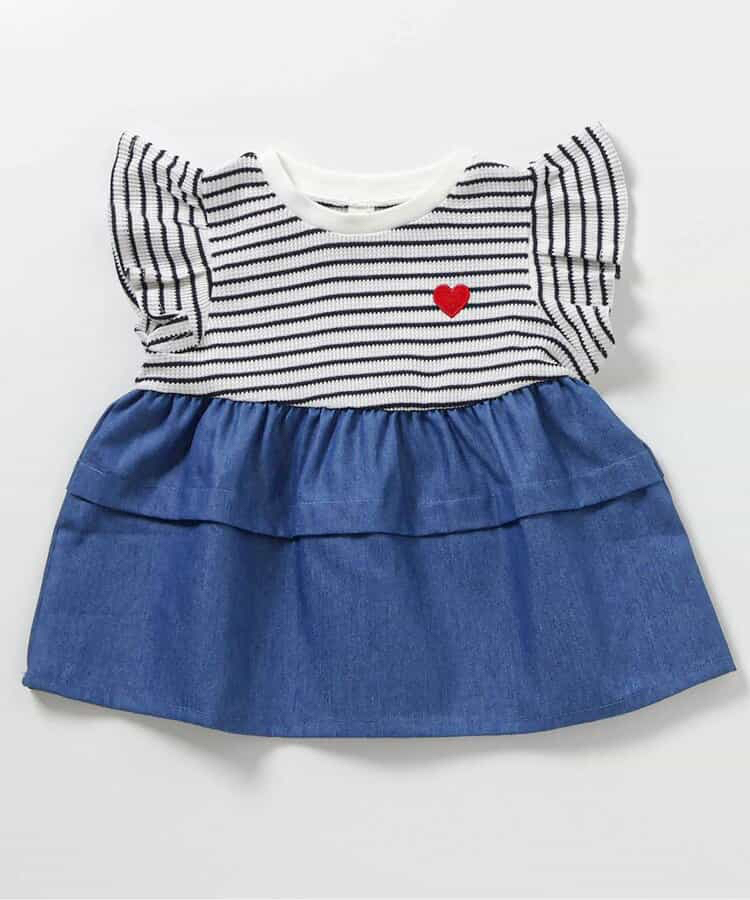 🇯🇵預訂 日本直送🇯🇵Apres les cours五色愛心刺繡荷葉邊短袖上衣