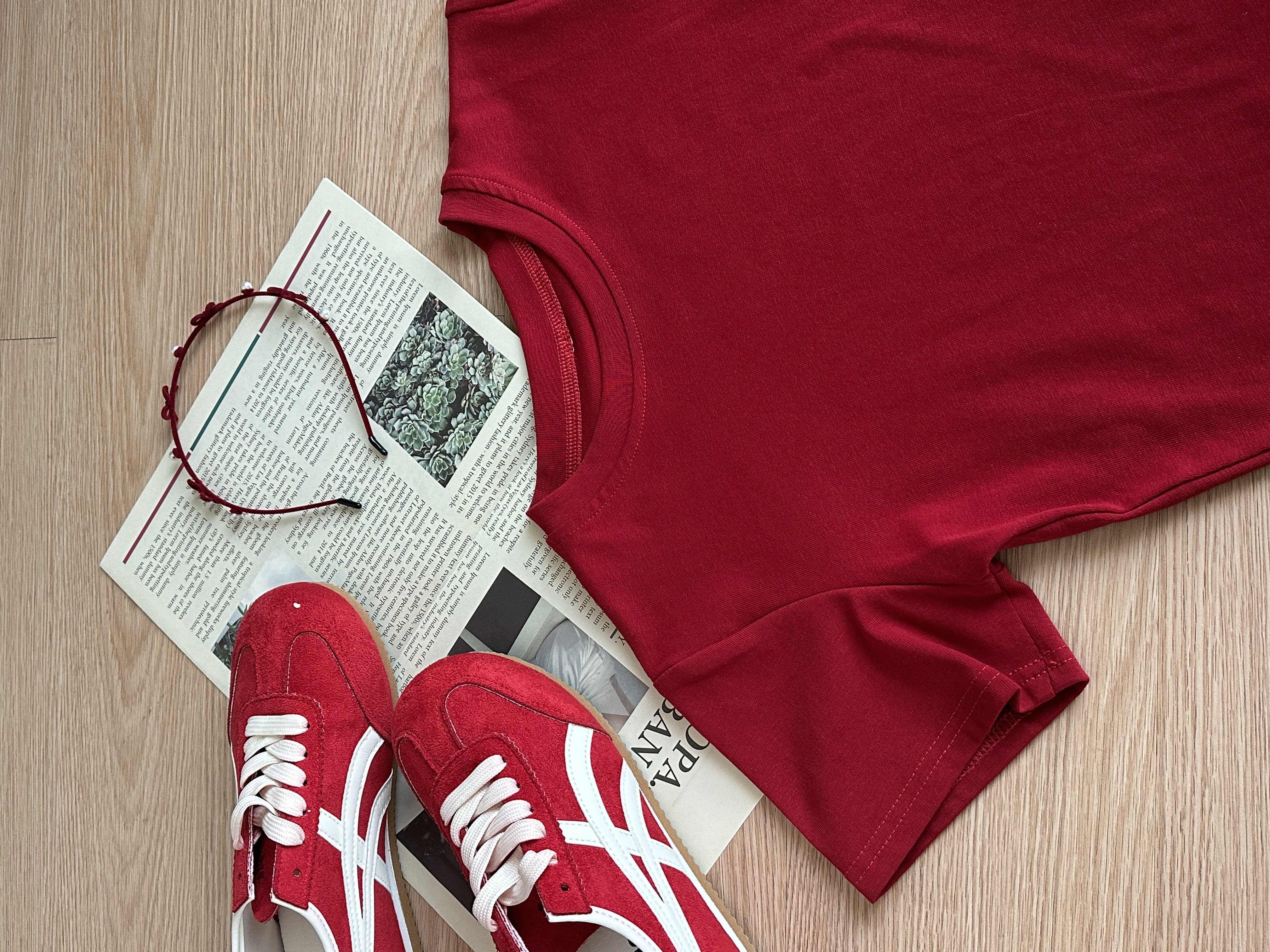 Kara Basic Tee | Red