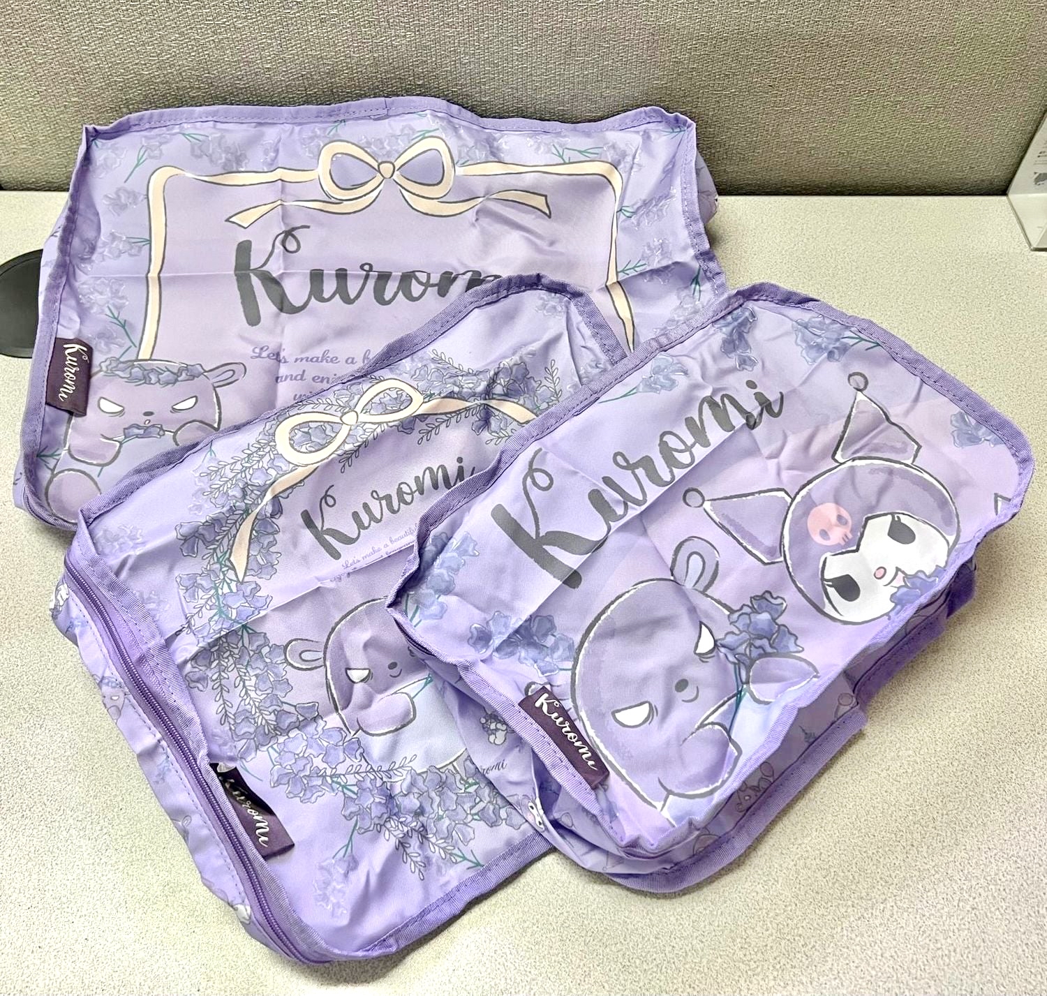 💜 Kuromi  可摺疊衣物收納袋套裝 (3件裝)