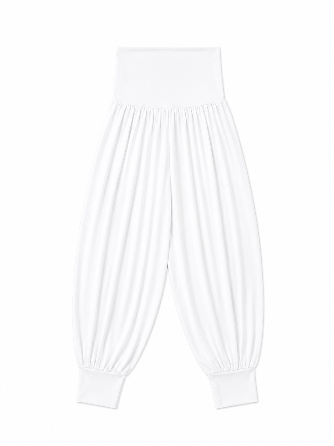 Foldover Waist Capri Pants