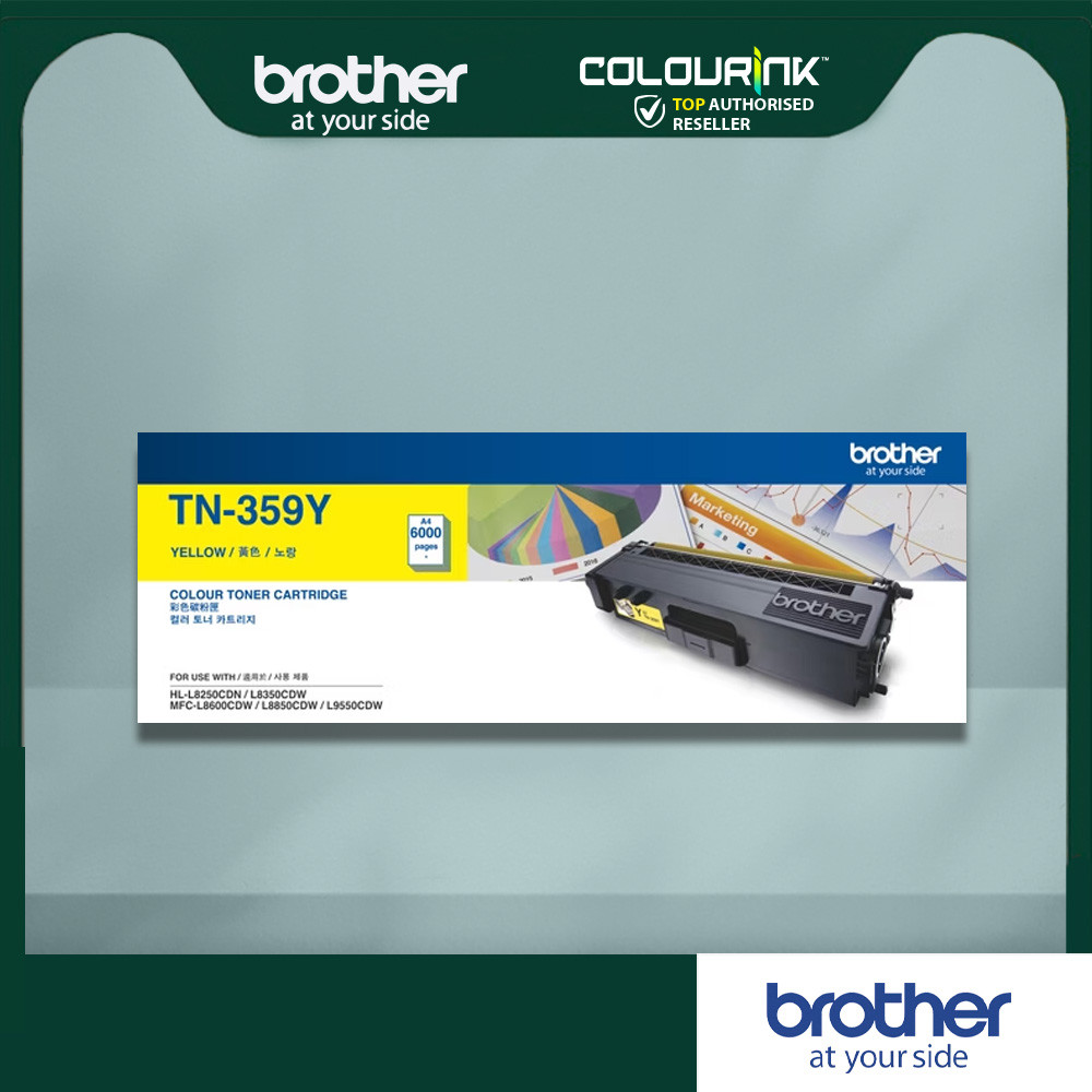 Brother Original TN-359 TN-359BK Black TN-359M Magenta TN-359Y Yellow TN-359C Cyan L8250CDN L8600CDW L8850CDW L9550CDW