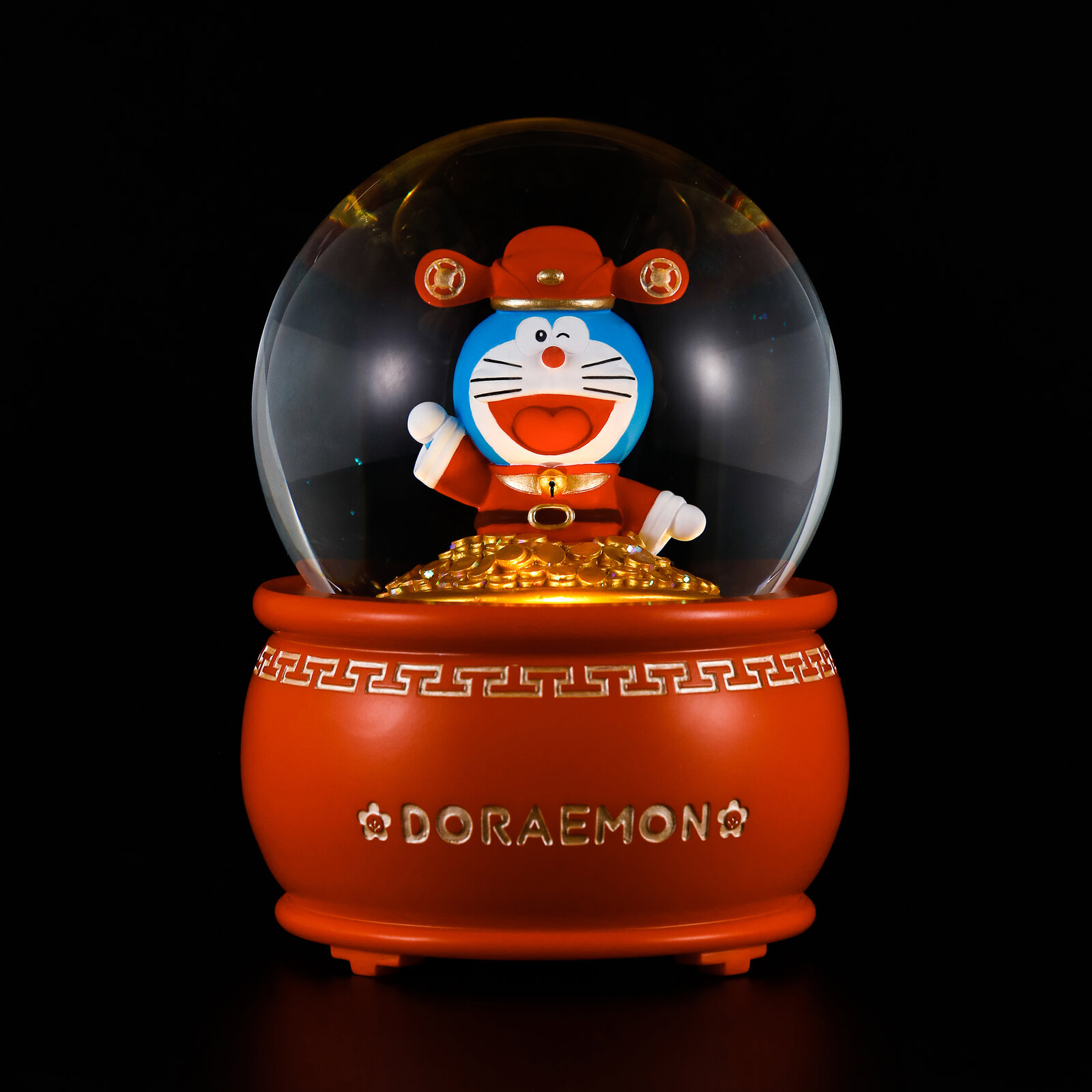 📦訂購 Jarll Doraemon 多啦A夢 招財進寶 水晶球音樂盒