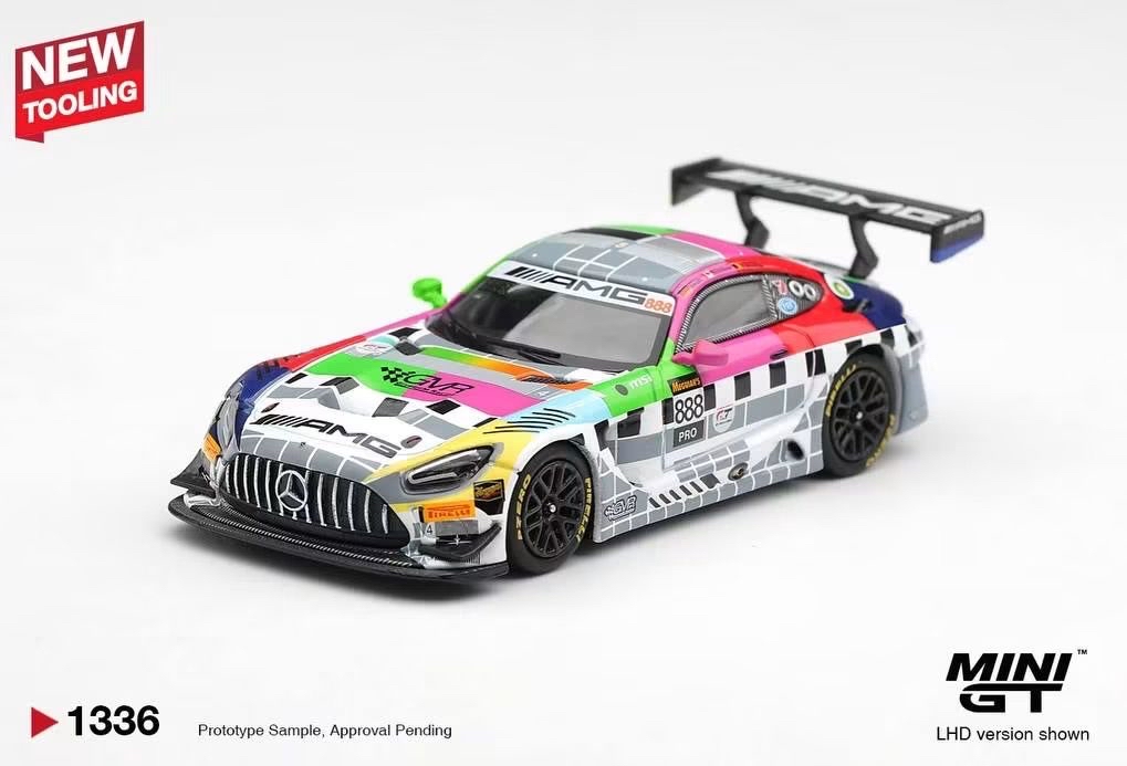 （預訂 Pre Order) Mini GT ( MGT01336-L ) Mercedes-AMG GT3 #888 Mercedes-AMG Team GMR Meguiar´s Bathurst 12 Hour 2025
