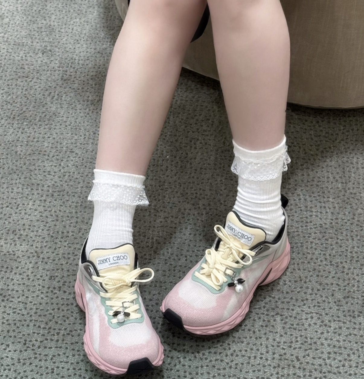 斷碼優惠‼️訂貨🍒JIMMYCHOO Diamond Run F sneaker   Size 35 37 37.5 38 40