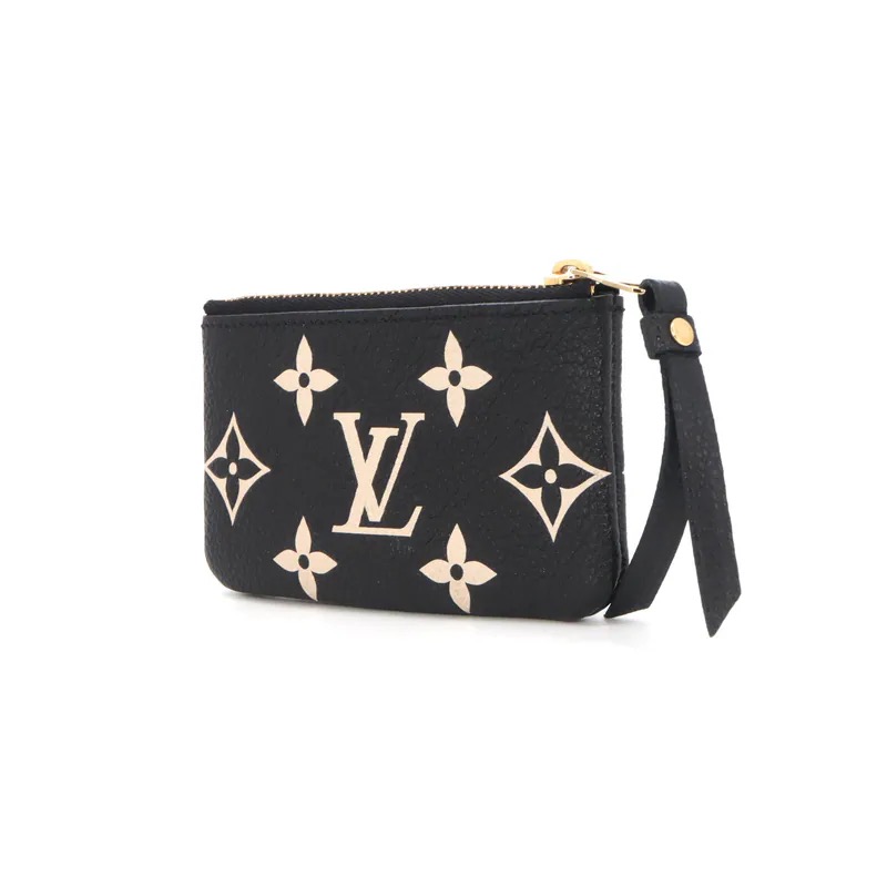 Louis Vuitton Empreinte Leather Bicolor Monogram Key Pouch