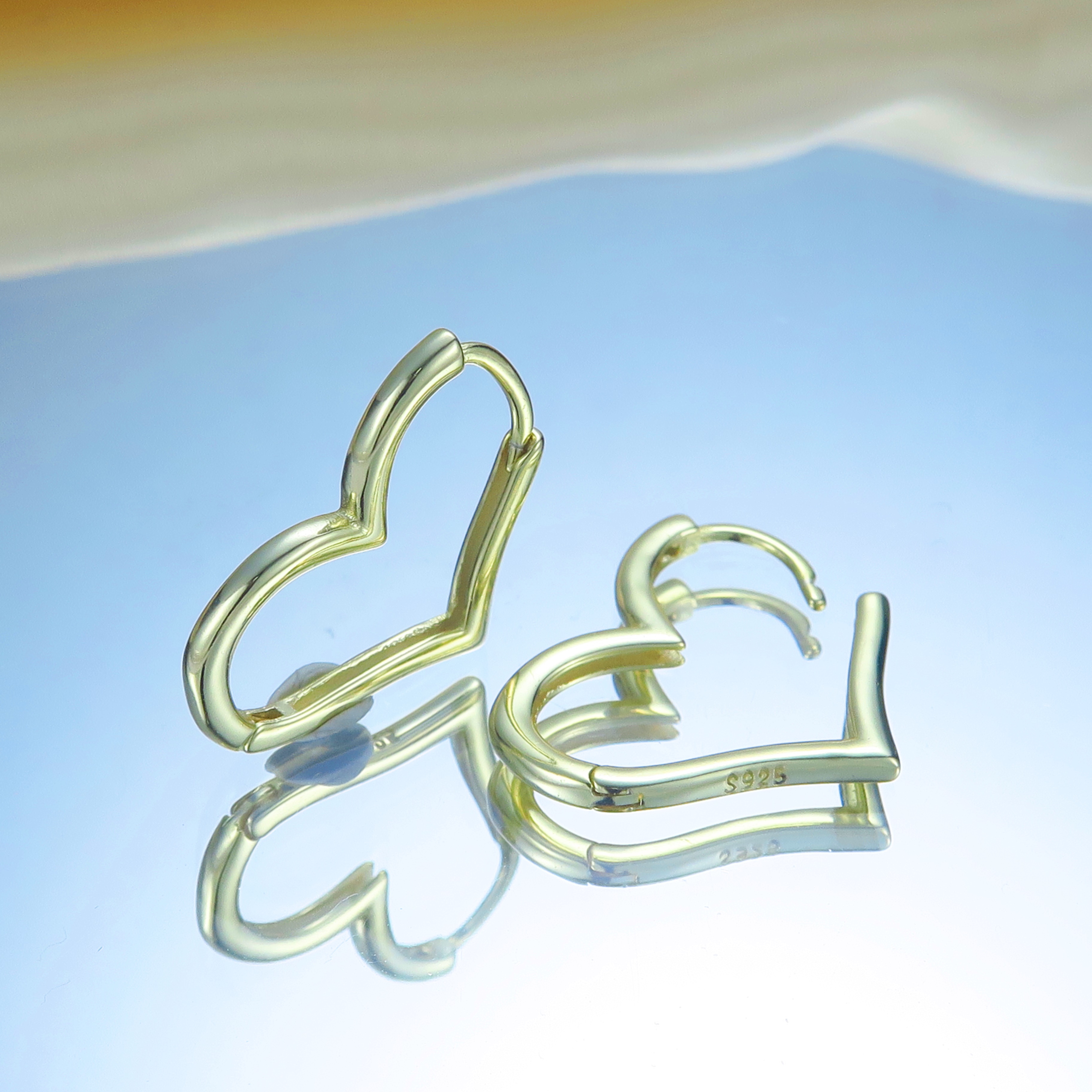 NO.E93   925純銀耳環  內徑約18mm 