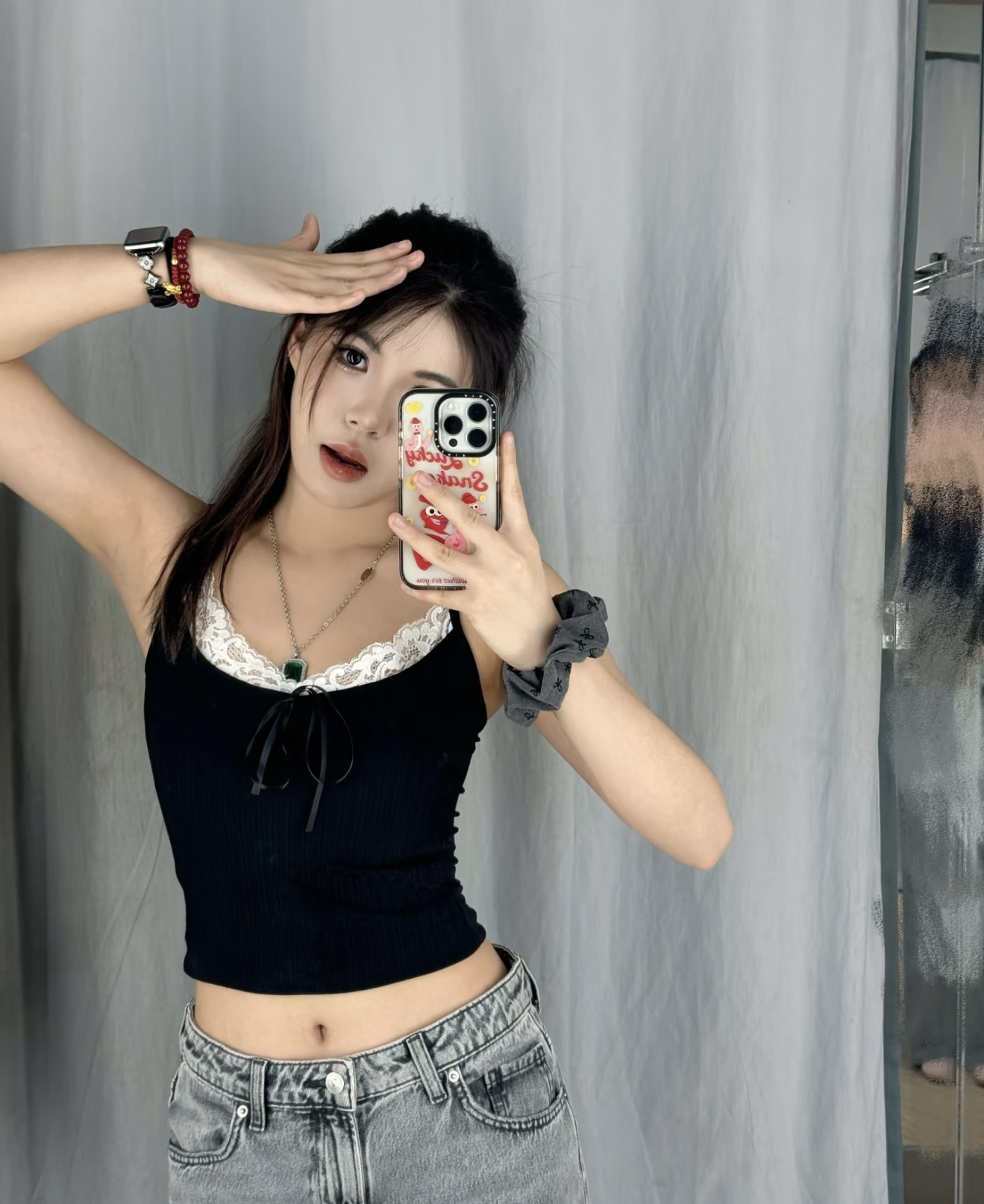 TP426甜美蕾丝吊带