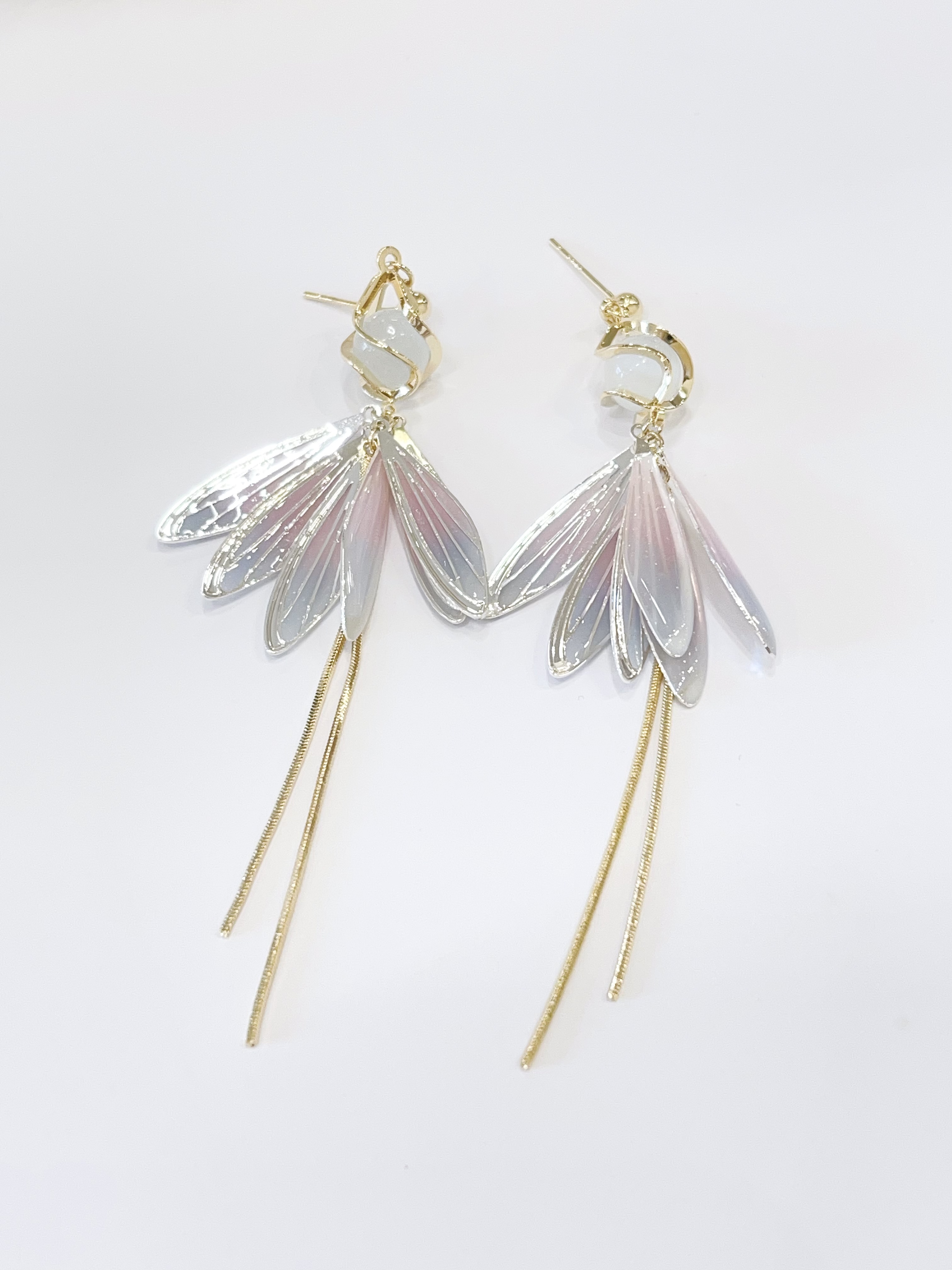 独特设计感扇形耳环