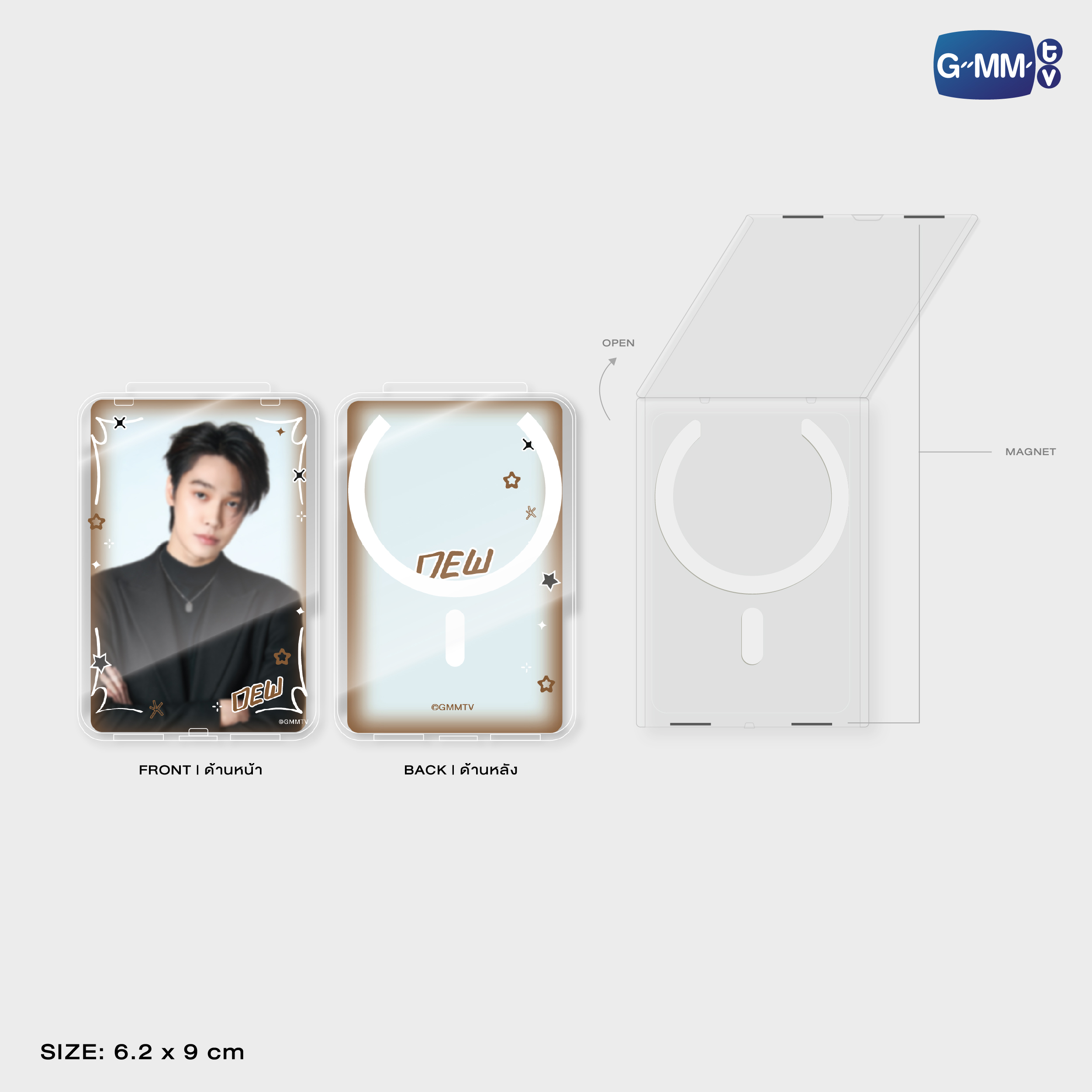 DEW ACRYLIC MAGNETIC CARD HOLDER | TAIPEI POP UP STORE JUN 2026