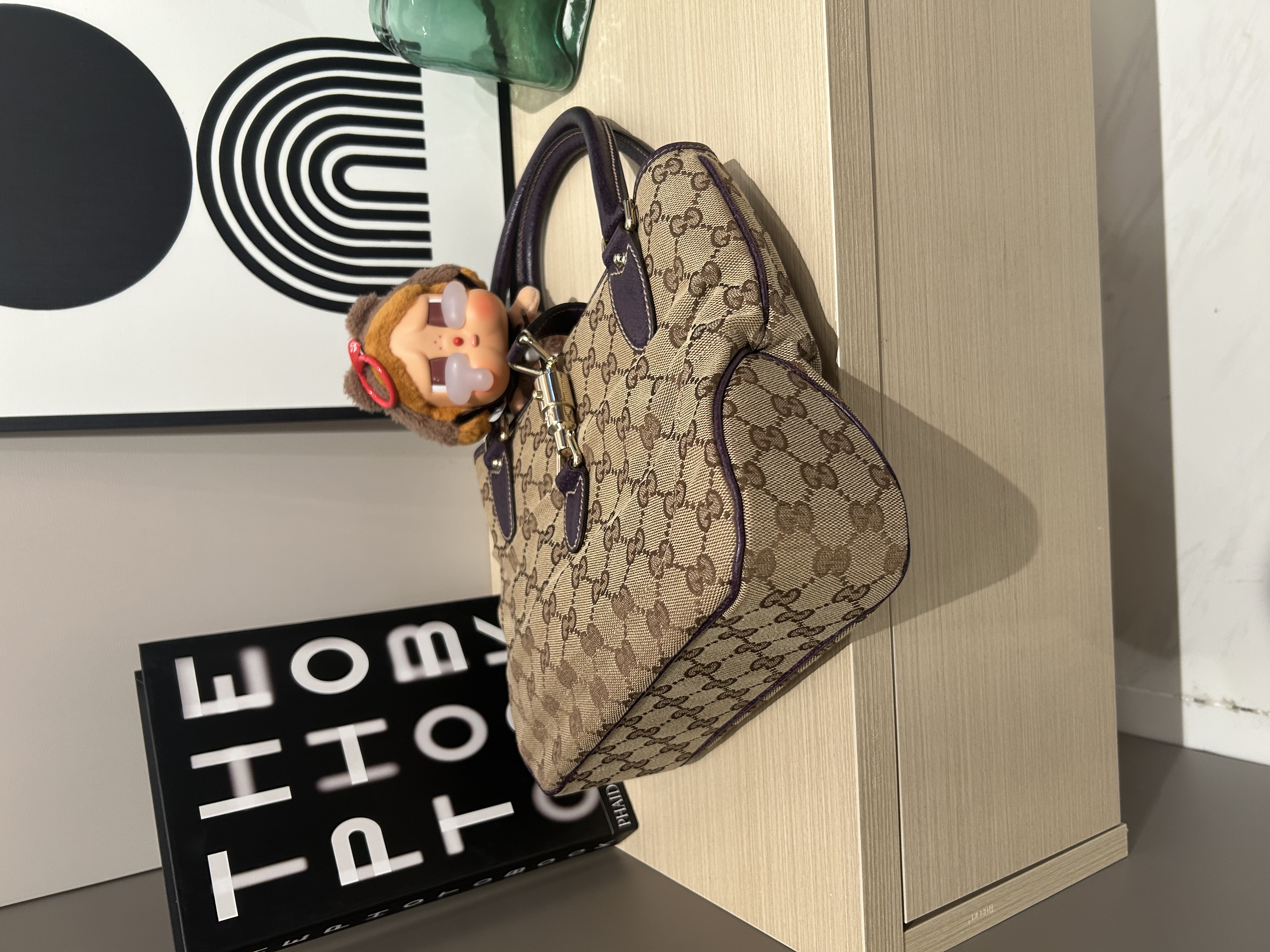 Gucci Jackie Small Handbag Purple 100%Authentic ,95%new✅dust bag 