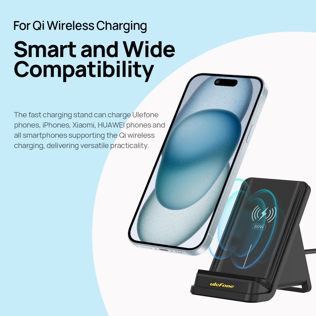 Ulefone 50W Air Cooled Wireless Charging Stand 無線充電底座連散熱風扇