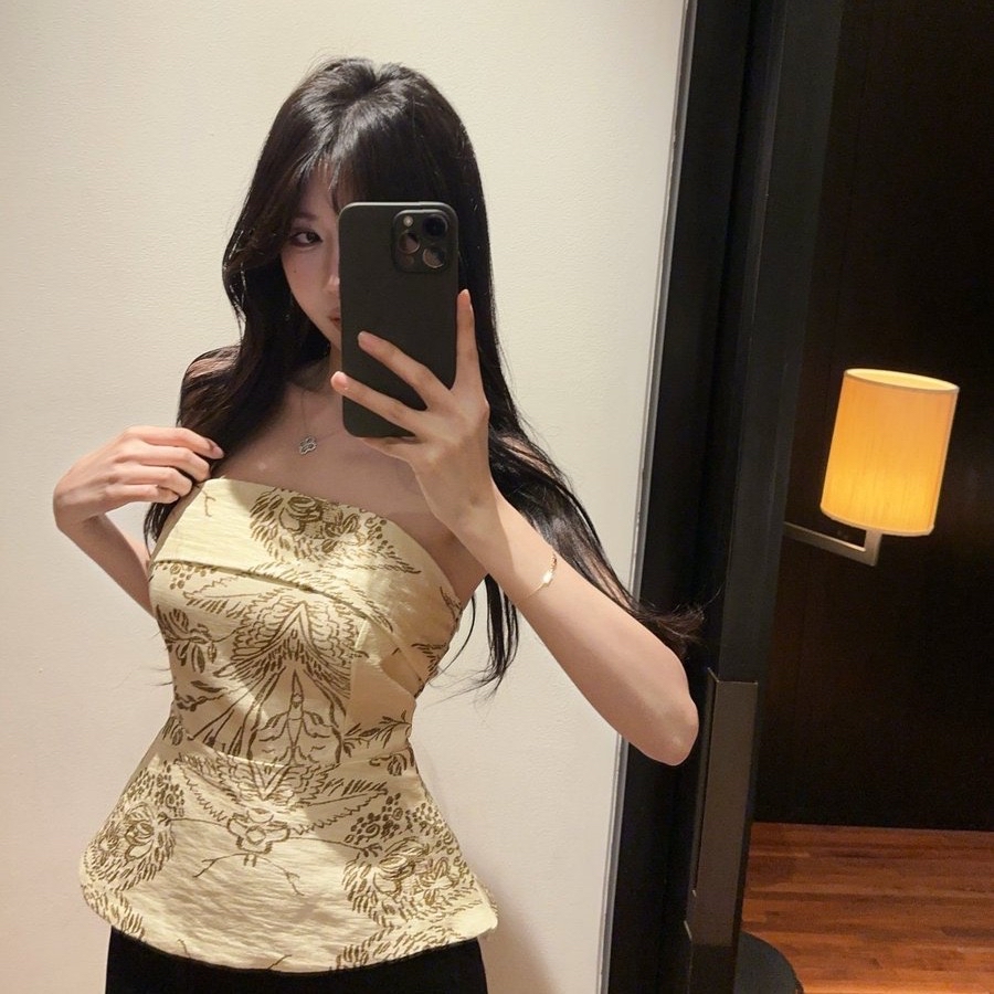 TP517法式提花抹胸