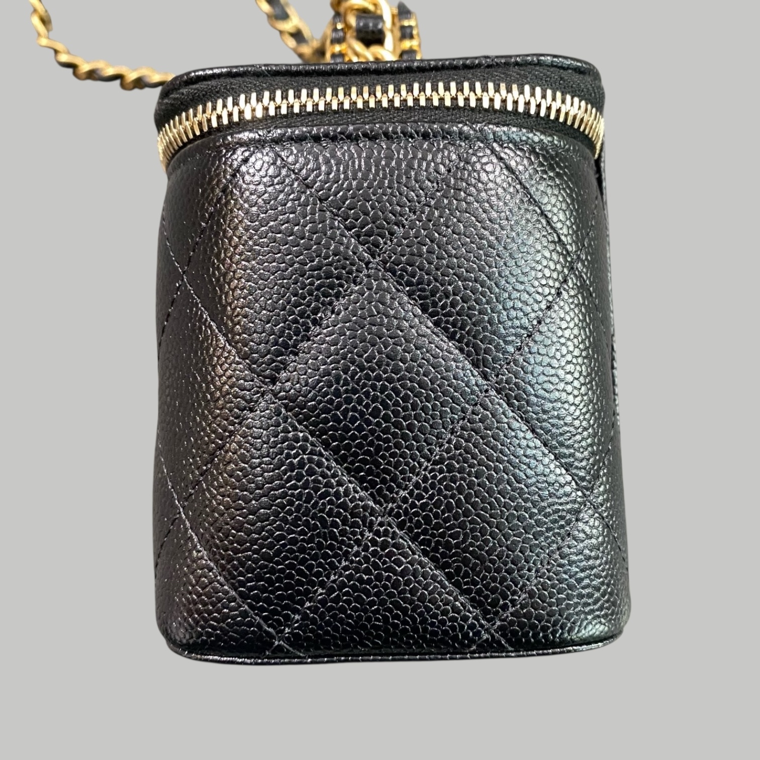 Chanel Caviar Vanity荔枝皮手柄長盒子