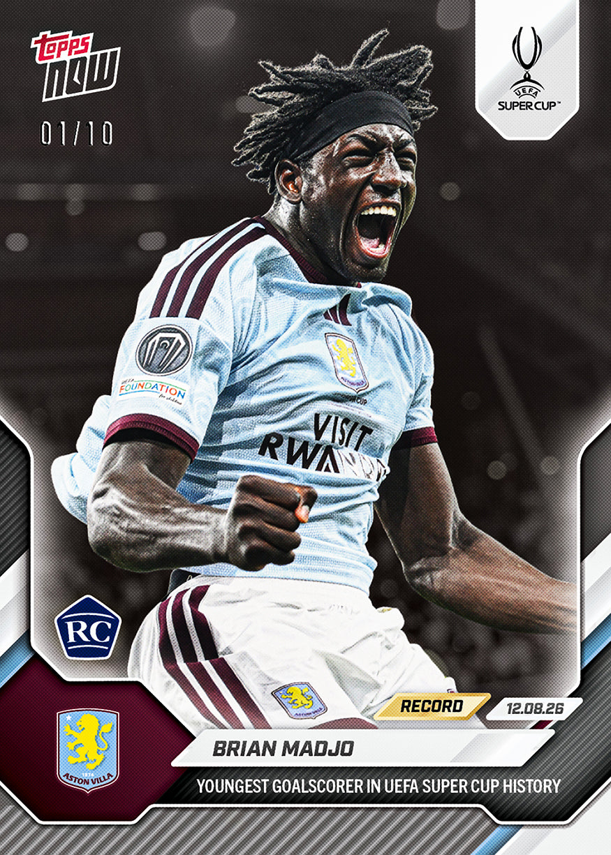 Brian Madjo - 2026/27 UCL Topps NOW® #4 UEFA Super Cup 新星入球卡【團購】