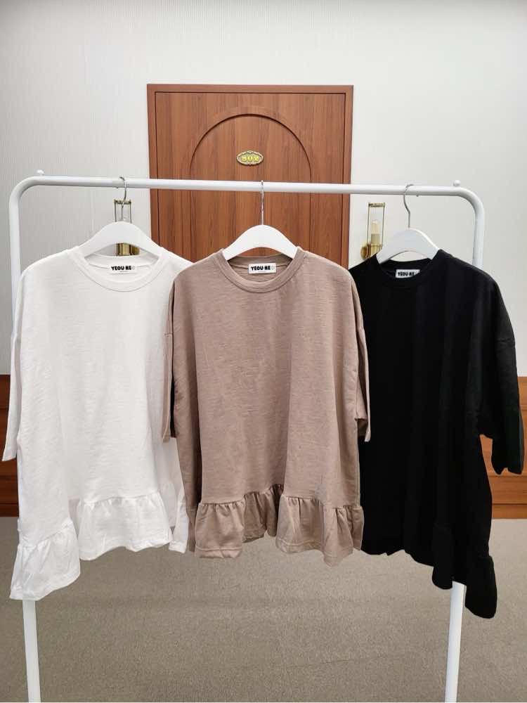 221258裙腳長Tee