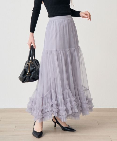 <JP> 超限量！薄紗 Ruffles 蓬蓬裙* 4色入 <預購>