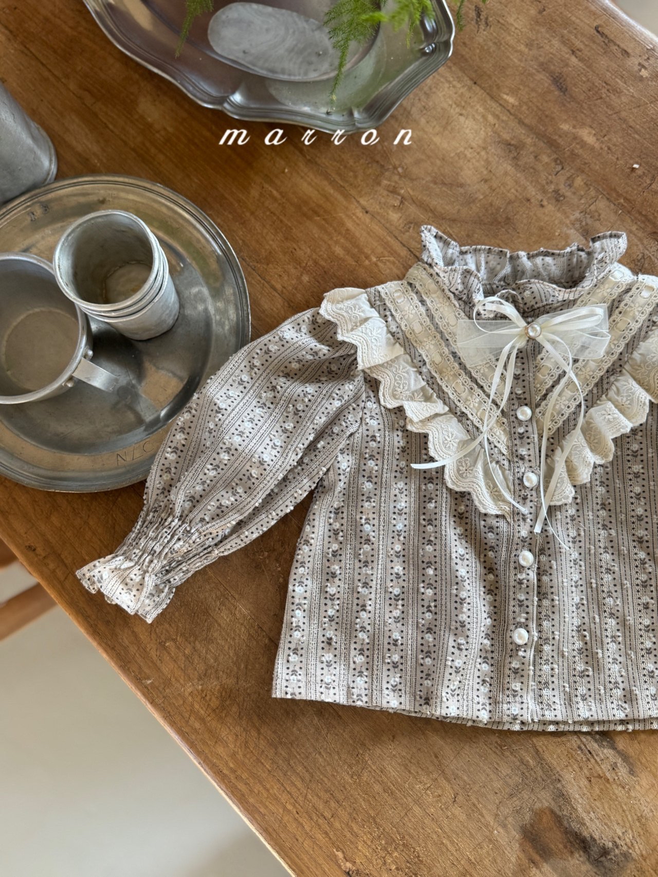 🇰🇷Marron blouse