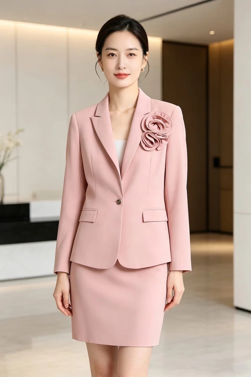 MFLAJ2501 Rosette Tailored Jacket