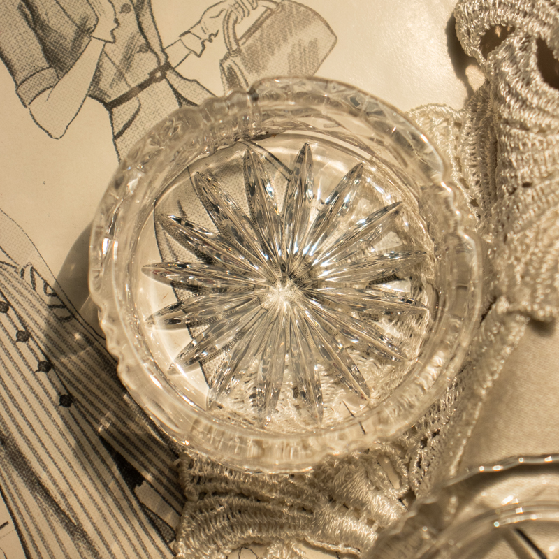 Vintage C.a. 1980s Bleikristall Crystal Mini Trinket/Pill Box -New Old Stock(MW071)
