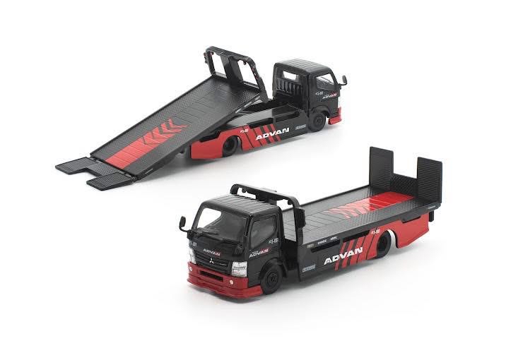 (預訂 PreOrder) Poprace ( PR640511) PANDEM FUSO 300 FLATBED TRANSPORTER ADVAN