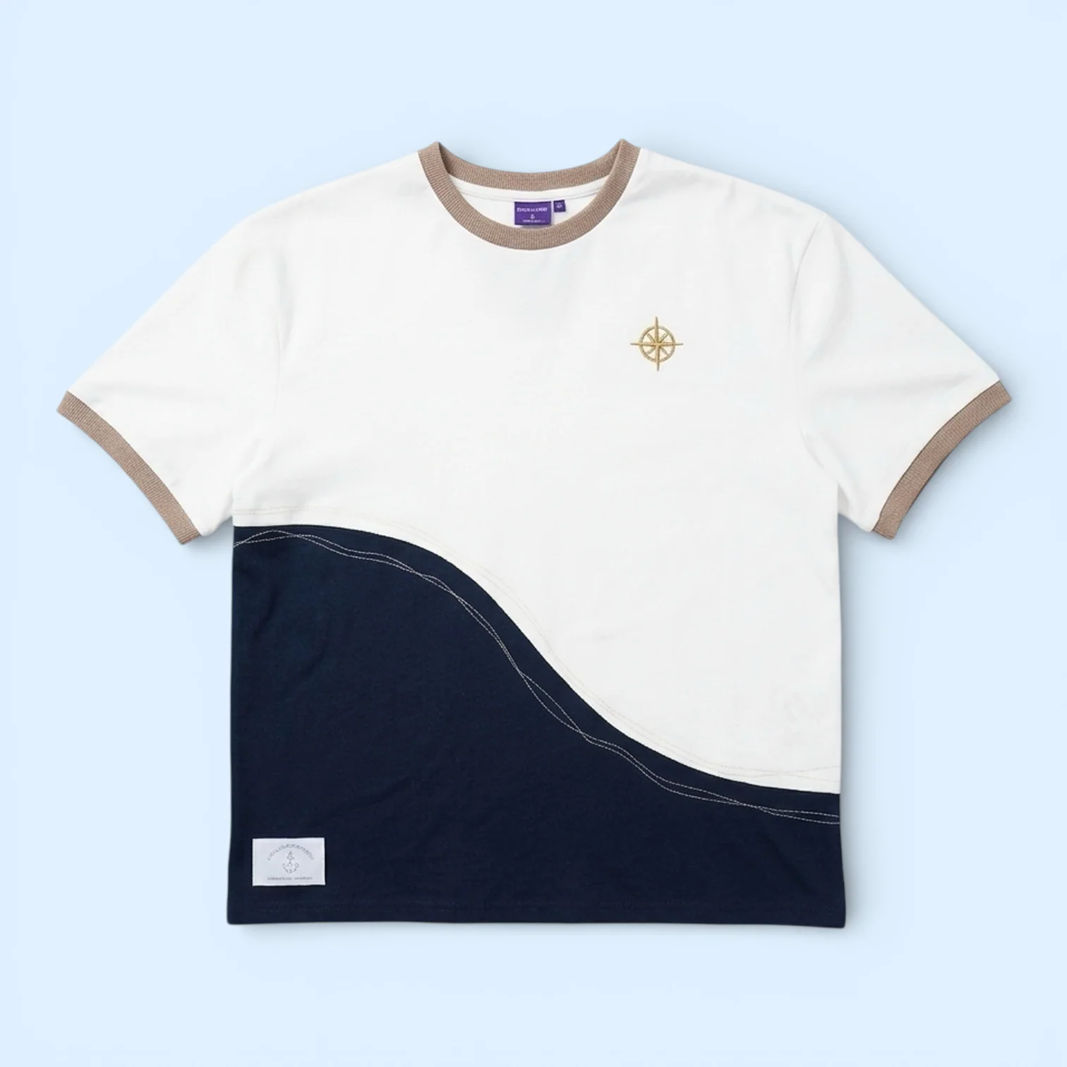 MOMOJI Antibes Tee (2-French Riveria Blue) | Hooman (Adult/Kids)
