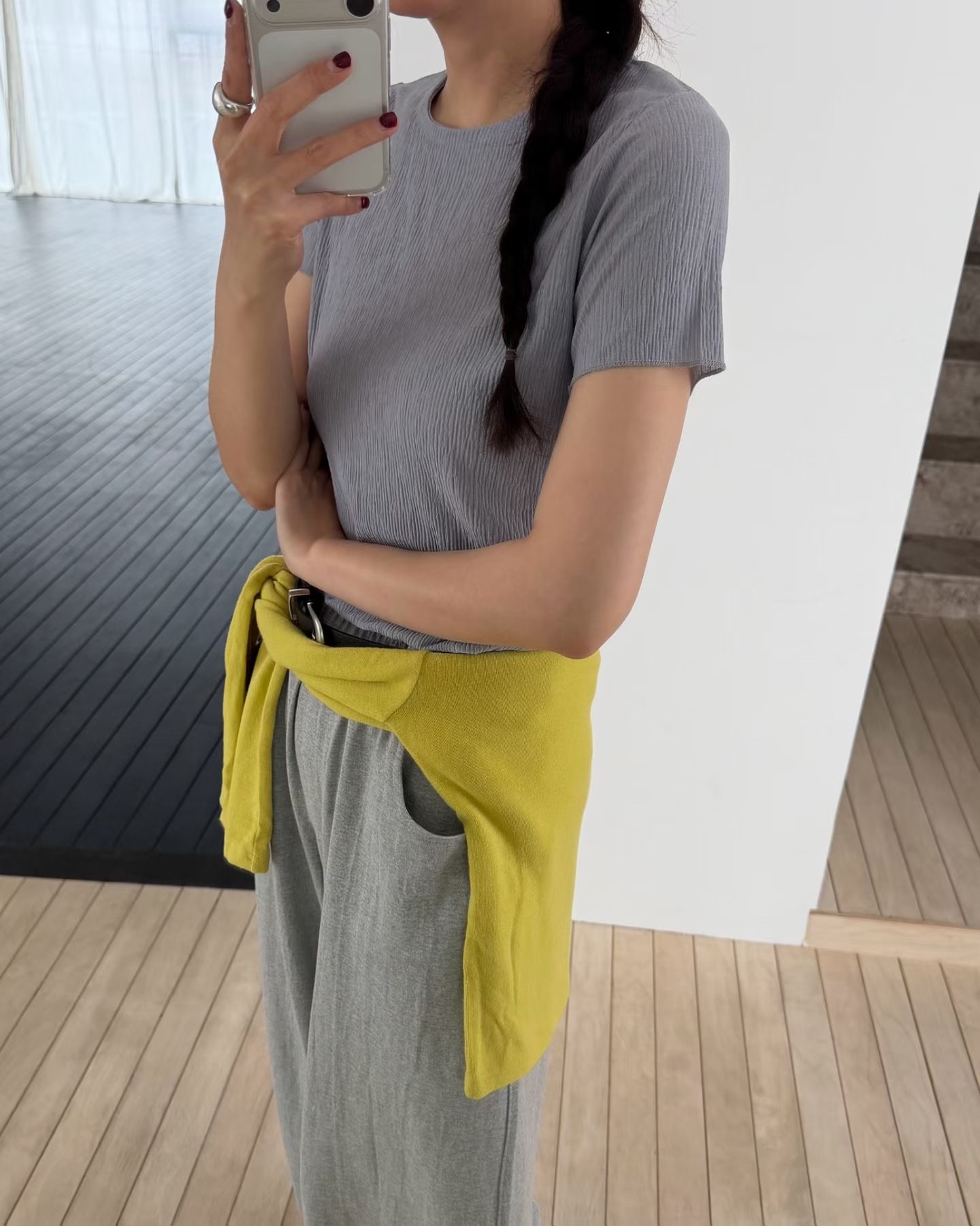 221405 皺布短Tee