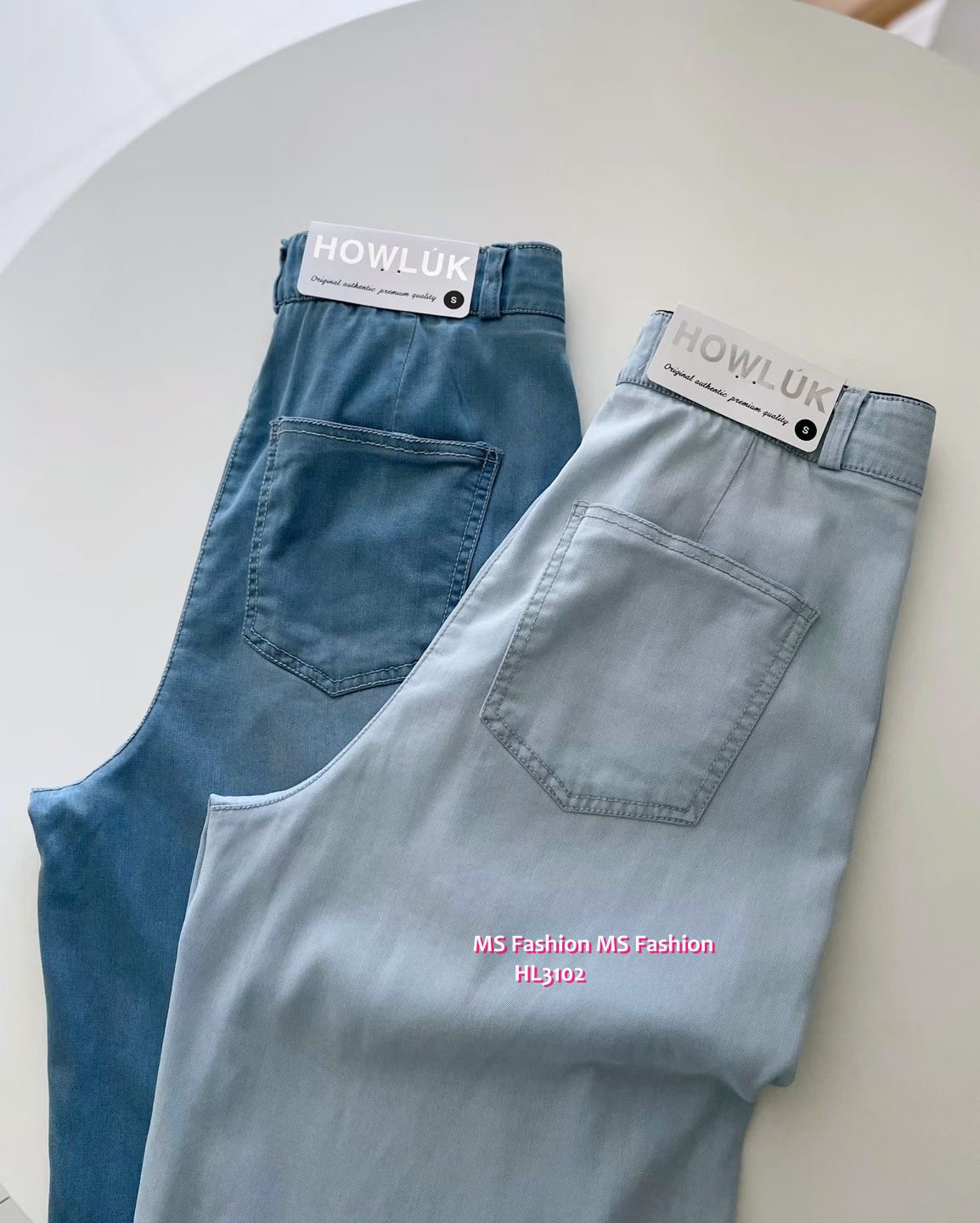 HL3102 韓國👖Howluk天絲面料闊筒褲