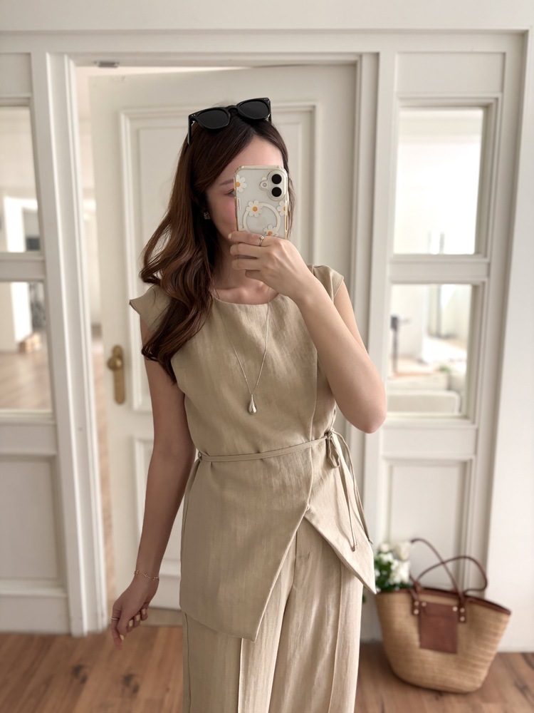 The Fine Linen Summer Set (Beige)