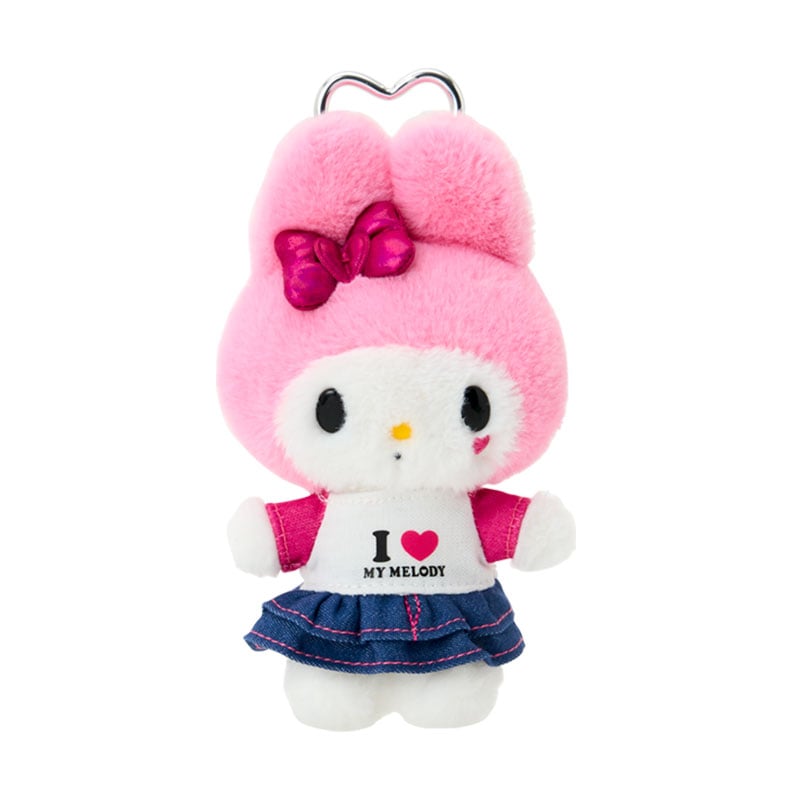 現貨｜Sanrio My Melody I LOVE SANRIO CHARACTERS系列 日版 吊飾 毛公仔 連心形扣 (90204-7)